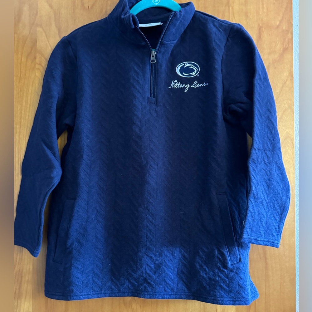 Champion size medium navy penn state quarter zip